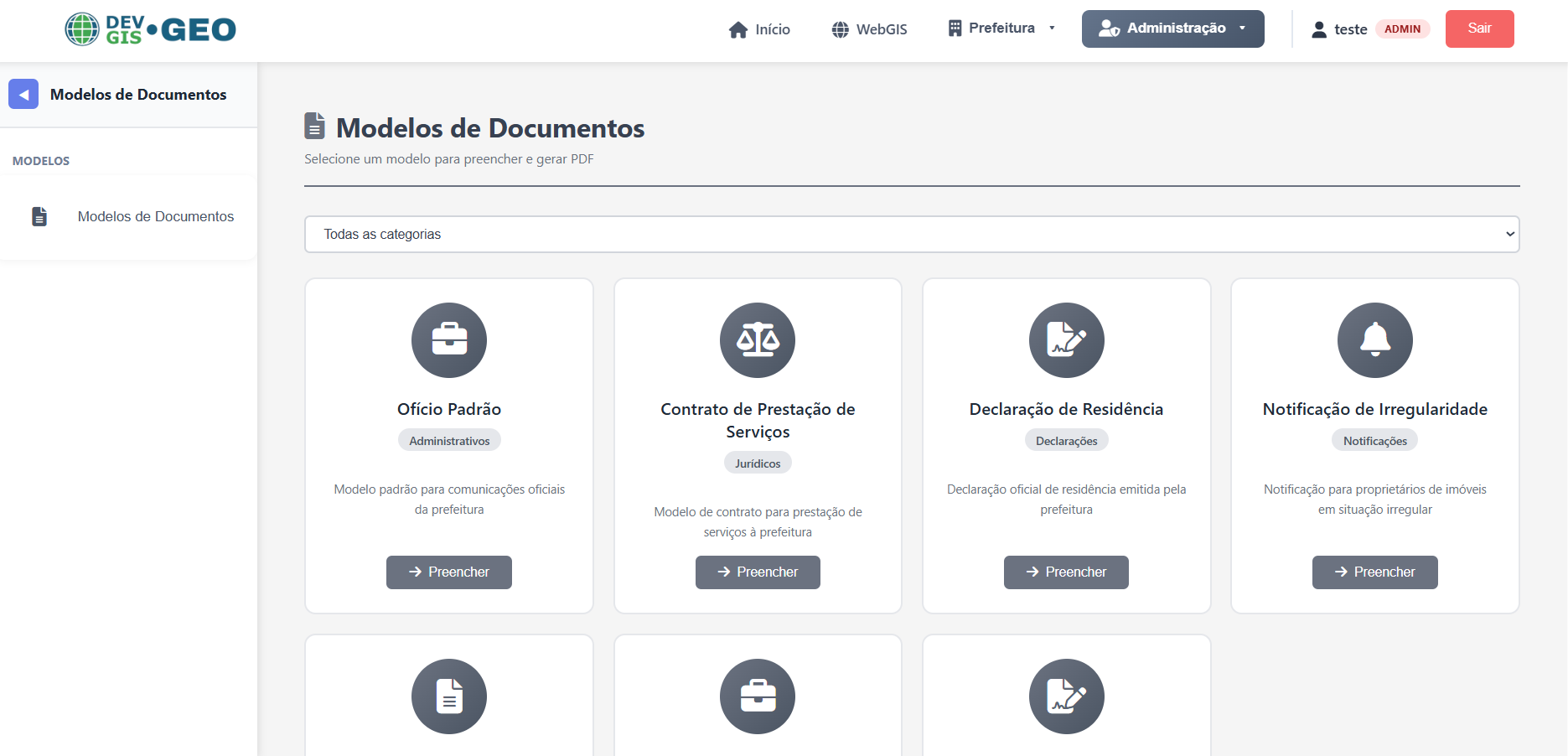 Gerador de Documentos